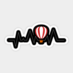 Ballooning heartbeat Sticker